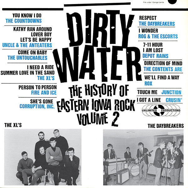 Various ‎– Dirty Water (The History Of Eastern Iowa Rock Volume 2) LP