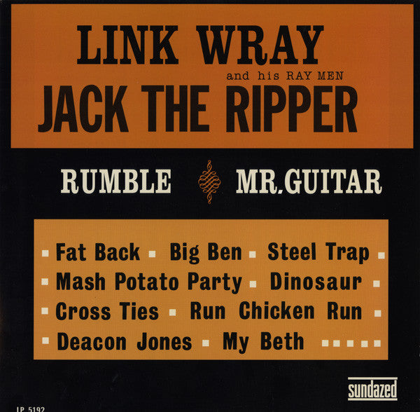 LINK WRAY "Jack The Ripper" LP Sundazed