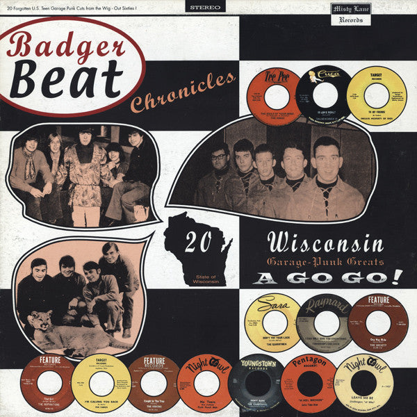 Various ‎– Badger Beat Chronicles (20 Wisconsin Garage-Punk Greats A Go Go!) LP